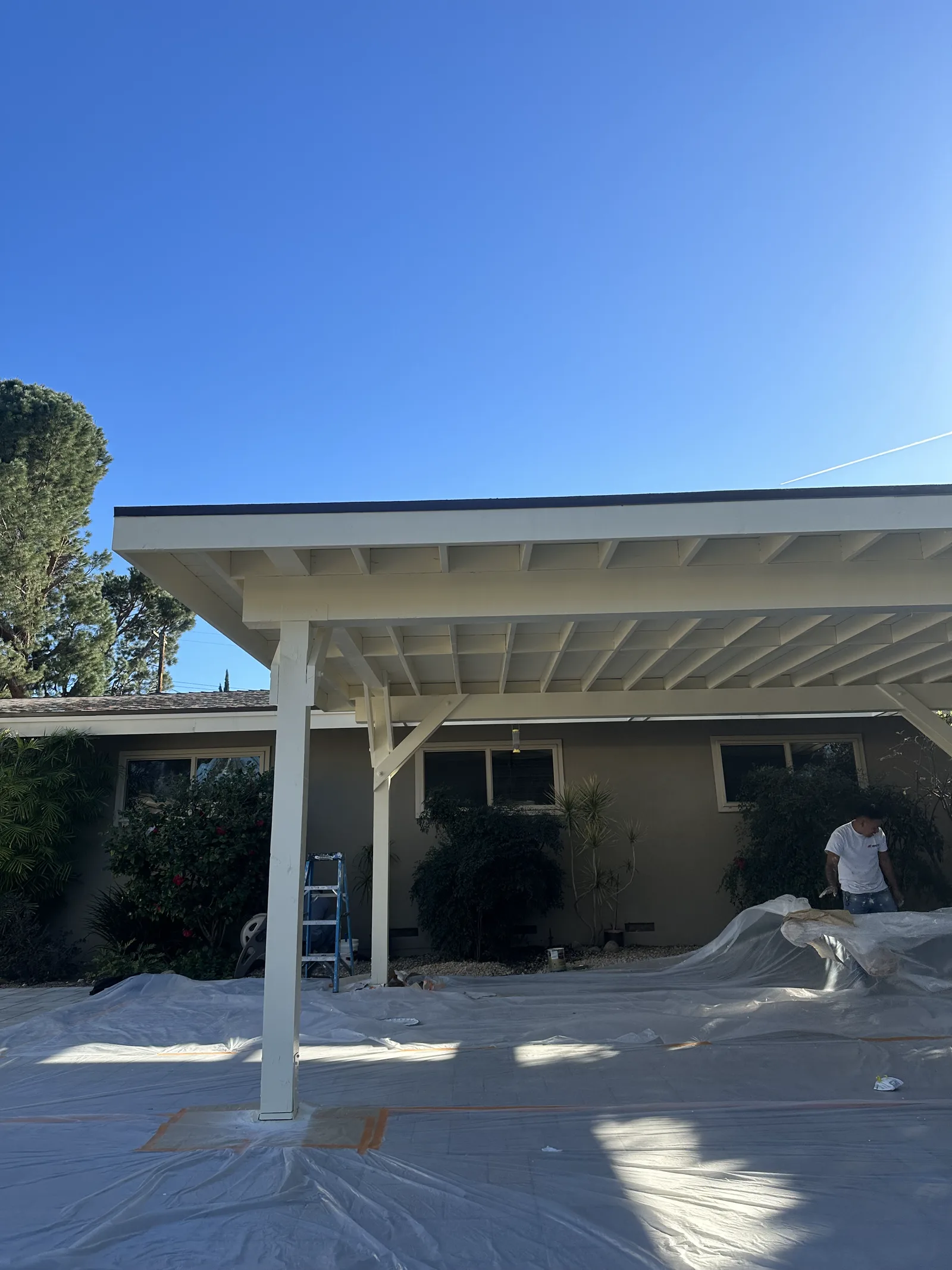 Second view of the Arcadia rebuild exterior after painting
