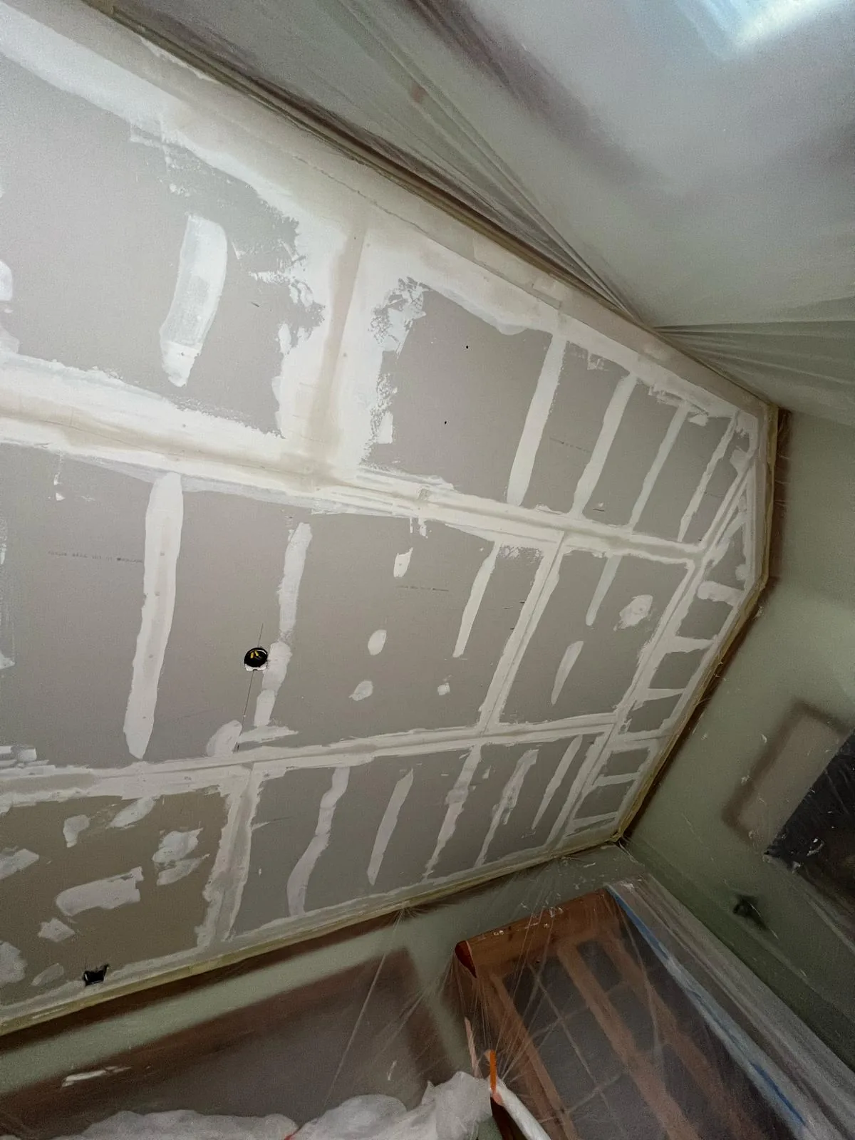 Drywall repair taped and coated, Pasadena