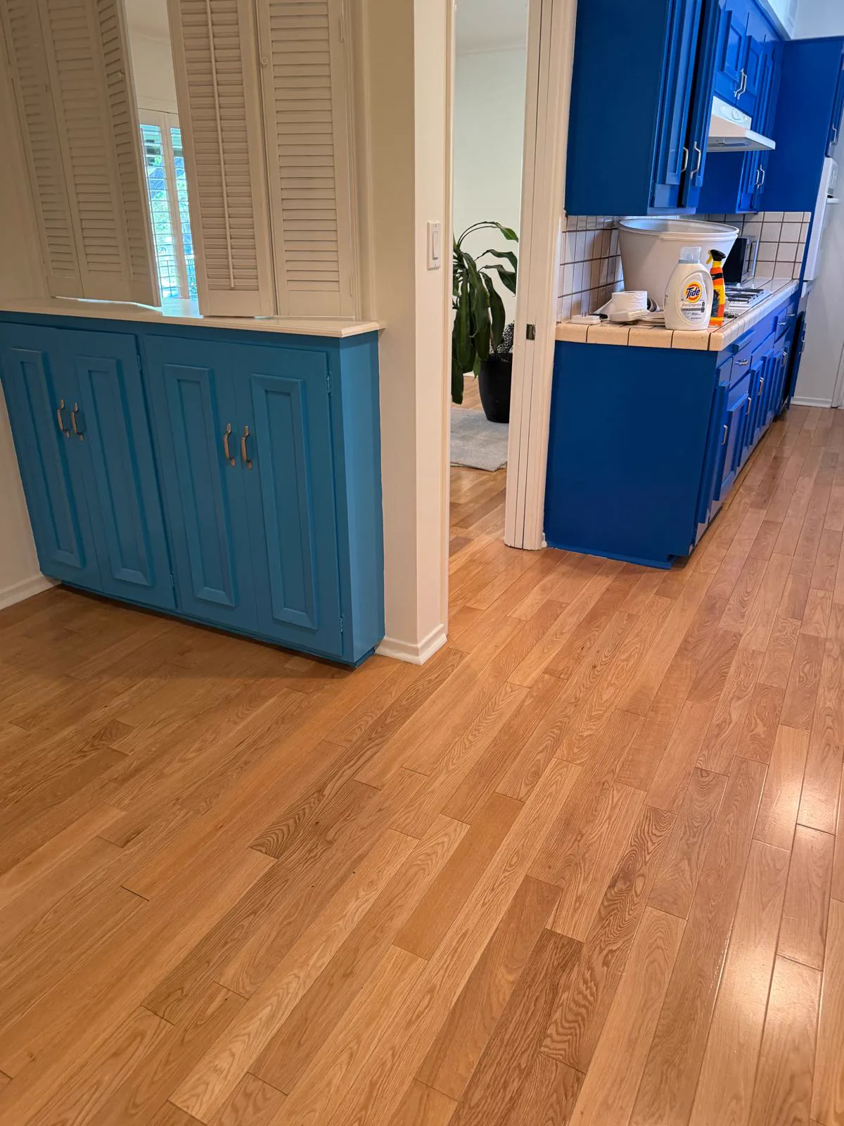 Sprayed kitchen cabinetry with a smooth finish, San Gabriel
