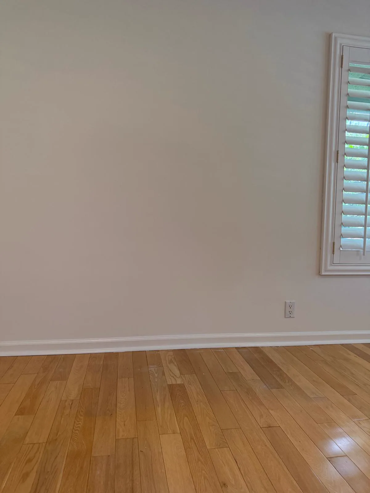 Repainted living room interior in a San Gabriel home