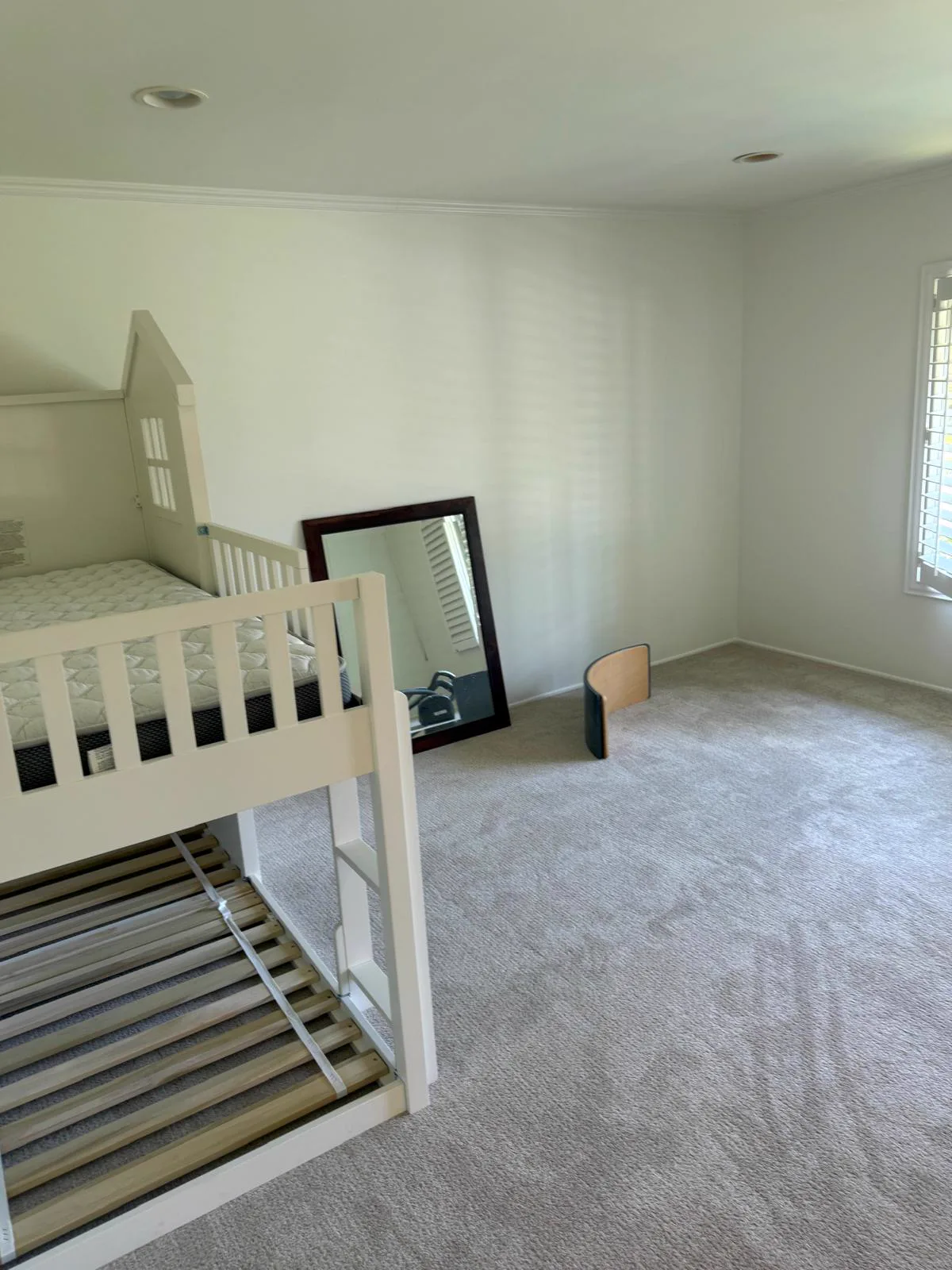 Repainted master bedroom in a San Gabriel home